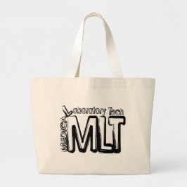 BOLSA TOTE GRANDE TÉCNICO DE LABORATÓRIO MÉDICO DE TEXTO MLT GRUNGE