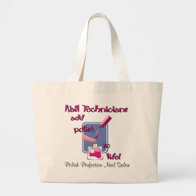 Bolsa Tote Grande Técnicos de unhas (Frente)