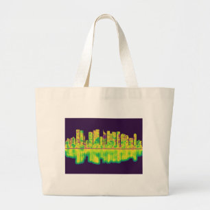 Bolsa Tote Grande Tel Aviv Israel Skyline