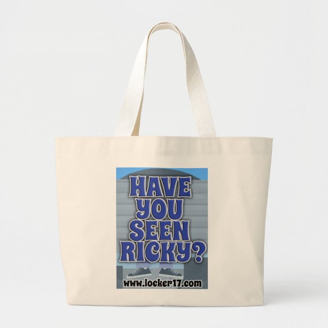 Bolsa Tote Grande Tem você Ricky visto (Frente)