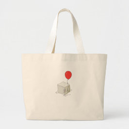 Bolsa Tote Grande Tema de açúcar, cubo de açúcar