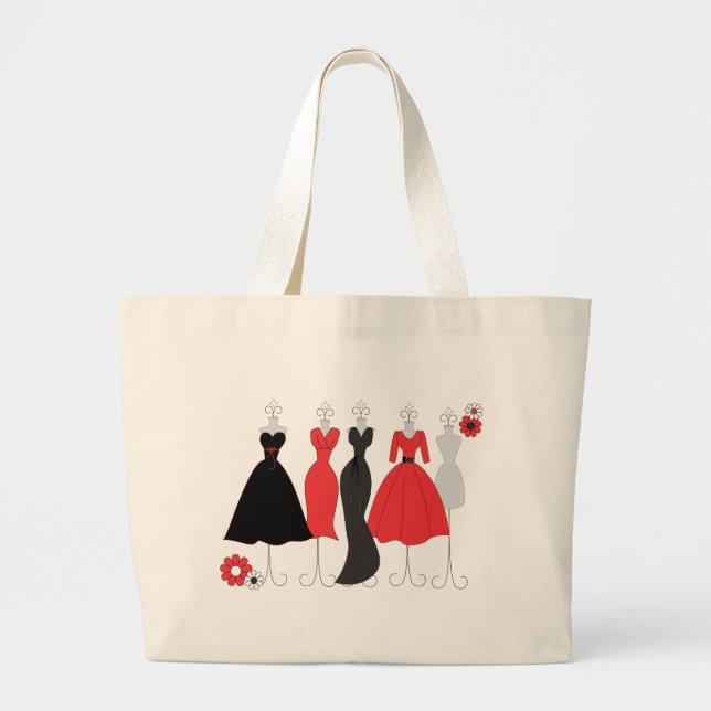 Bolsa Tote Grande Tema de Daisy Comprada de Vestido (Frente)