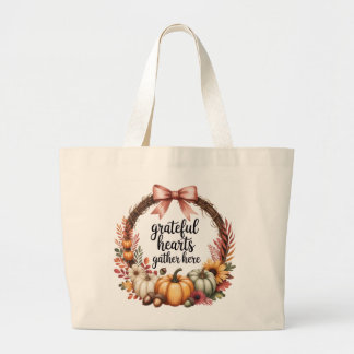 Bolsa Tote Grande Tema de outono único 