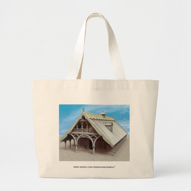 Bolsa Tote Grande Templo Fantasia (Frente)