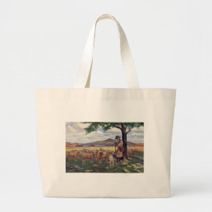 Bolsa Tote Grande Tendendo os carneiros