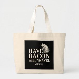 Bolsa Tote Grande Tenha Bacon Will Viagem