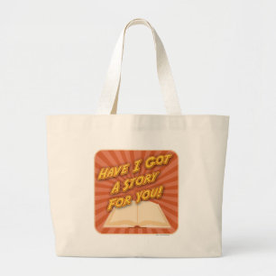 Bolsa Tote Grande Tenho O Slogan Do Promocional De Autor De História