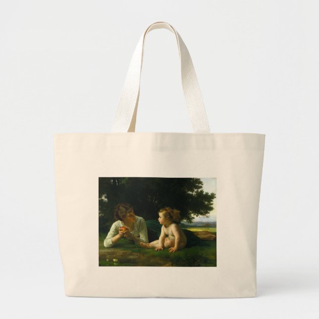 Bolsa Tote Grande Tentação, William-Adolphe Bouguereau (Frente)