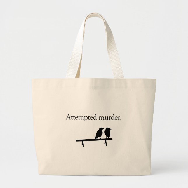 Bolsa Tote Grande Tentativa de assassínio (Frente)