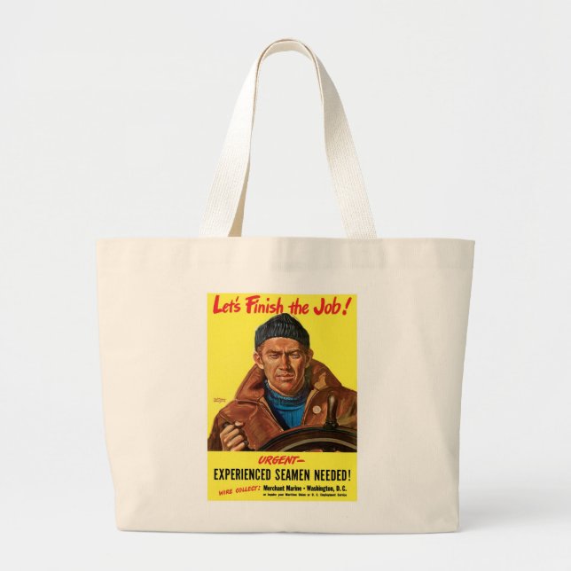 Bolsa Tote Grande Termine O Trabalho! (Frente)