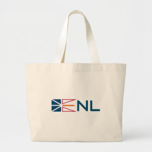 Bolsa Tote Grande Terra Nova e bandeira Labrador