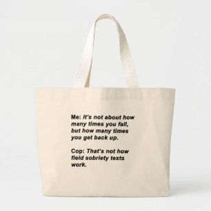 Bolsa Tote Grande Teste de Sobriedade