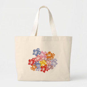 Bolsa Tote Grande teste padrão de flor