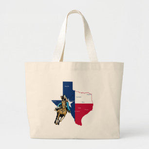 Bolsa Tote Grande Texas Cowgirl