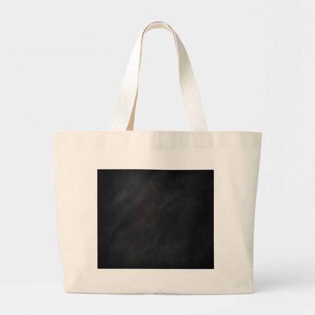 Bolsa Tote Grande Textura de quadro negro retrô (Frente)