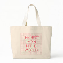 The Best Mom In The World Red Typography
