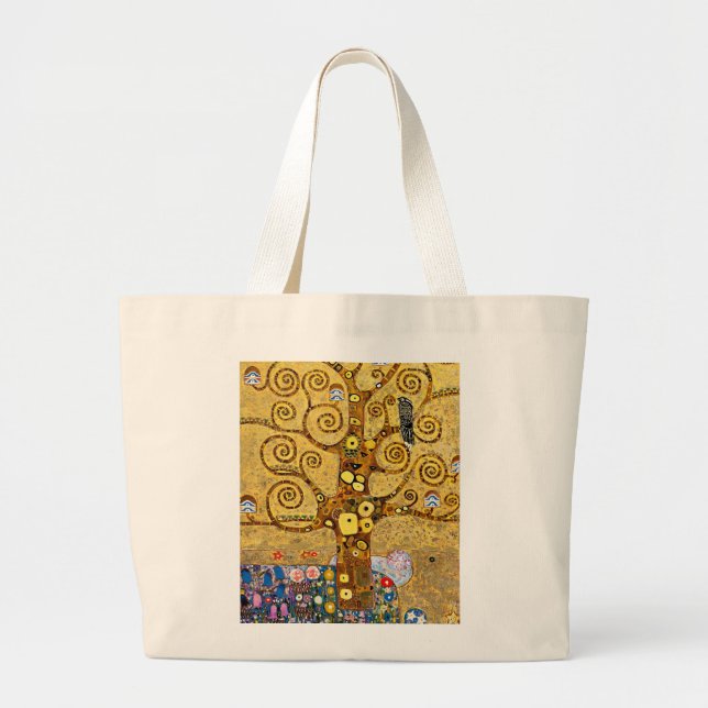 Bolsa Tote Grande “ The Tree of Life ” , Gustav Klimt (Frente)