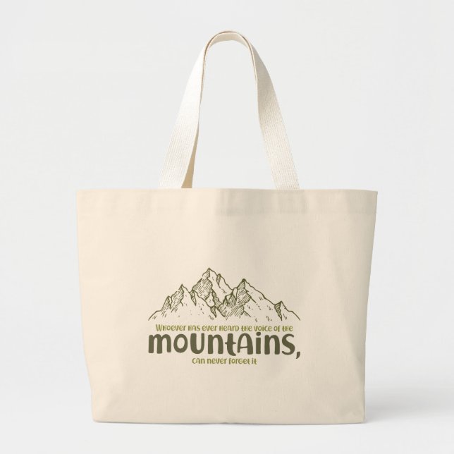 Bolsa Tote Grande The Voice of the Mountains (Frente)