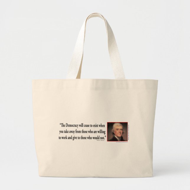Bolsa Tote Grande Thomas Jefferson (Frente)