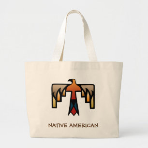 Bolsa Tote Grande Thunderbird - símbolo do indiano do nativo