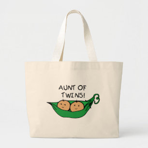 Bolsa Tote Grande Tia do vagem dos gêmeos