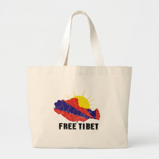BOLSA TOTE GRANDE TIBET LIVRE/LIBERDADE TIBETANA