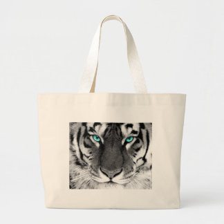 Bolsa Tote Grande Tigre branco preto
