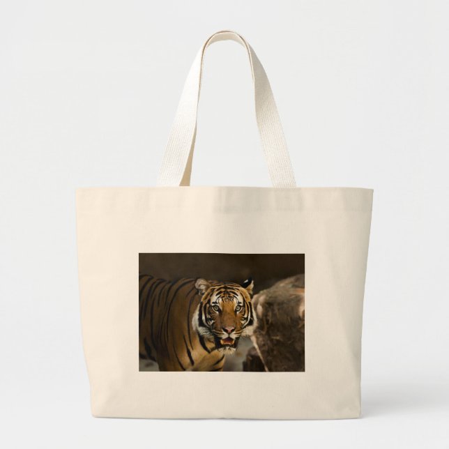 Bolsa Tote Grande Tigre Siberiano (Frente)