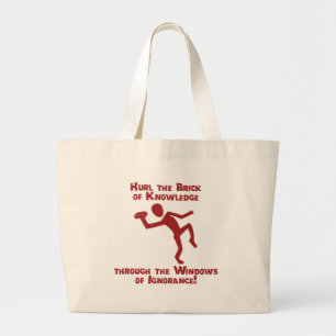 Bolsa Tote Grande Tijolo do conhecimento