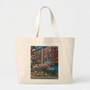 Bolsa Tote Grande Times Square brilhante 2012 das luzes