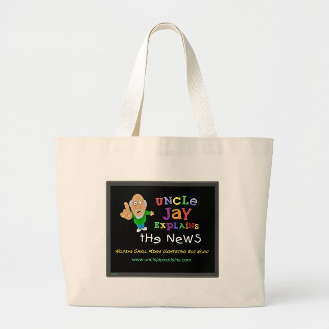 Bolsa Tote Grande Tio Jay Explicação - saco do carregar (Frente)