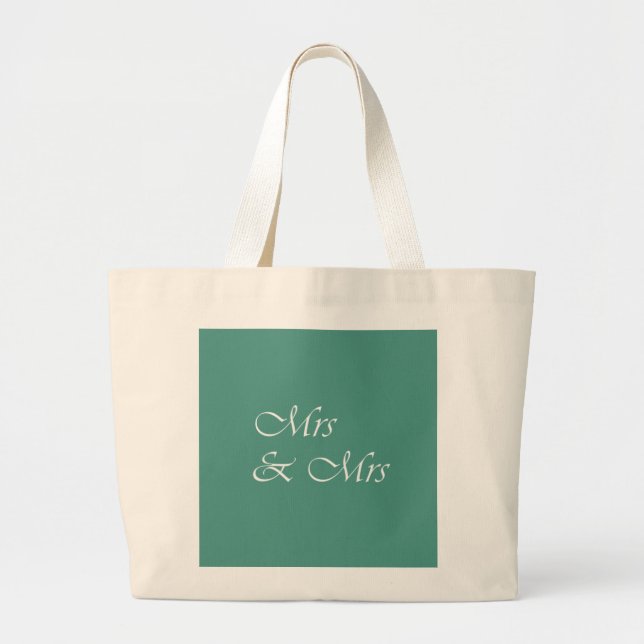 Bolsa Tote Grande Tipografia de Sra & Sra (Frente)