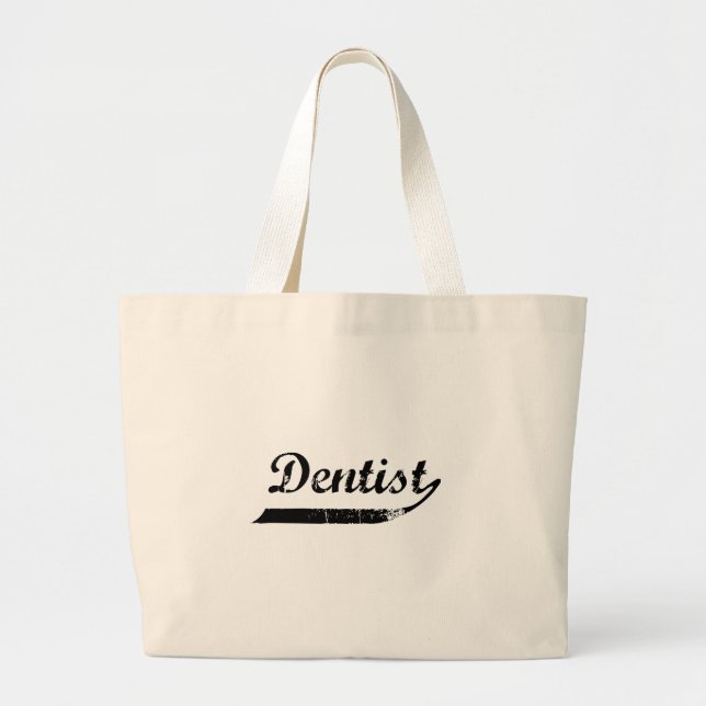 Bolsa Tote Grande Tipografia Dentista (Frente)