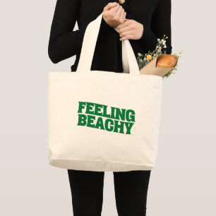 Bolsa Tote Grande Tipografia Retro Praiana