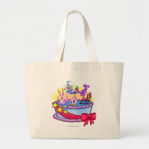 Bolsa Tote Grande Tiro do grupo do bolo de aniversário