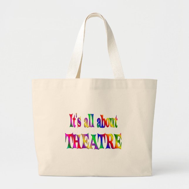 Bolsa Tote Grande Toda sobre o teatro (Frente)