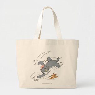 Bolsa Tote Grande Tom e Jerry Chase Virar