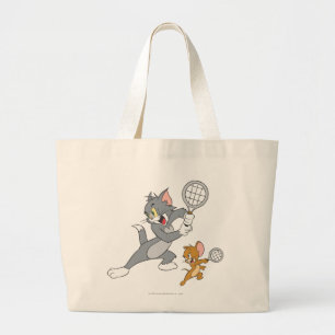 Bolsa Tote Grande Tom e Jerry Tênis Stars 1
