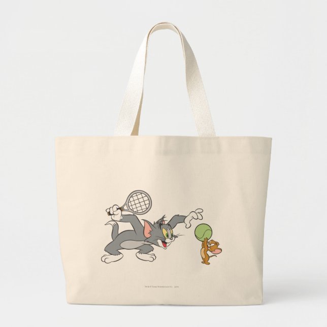 Bolsa Tote Grande Tom e Jerry Tênis Stars 2 (Frente)