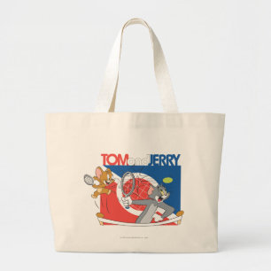 Bolsa Tote Grande Tom e Jerry Tênis Stars 4