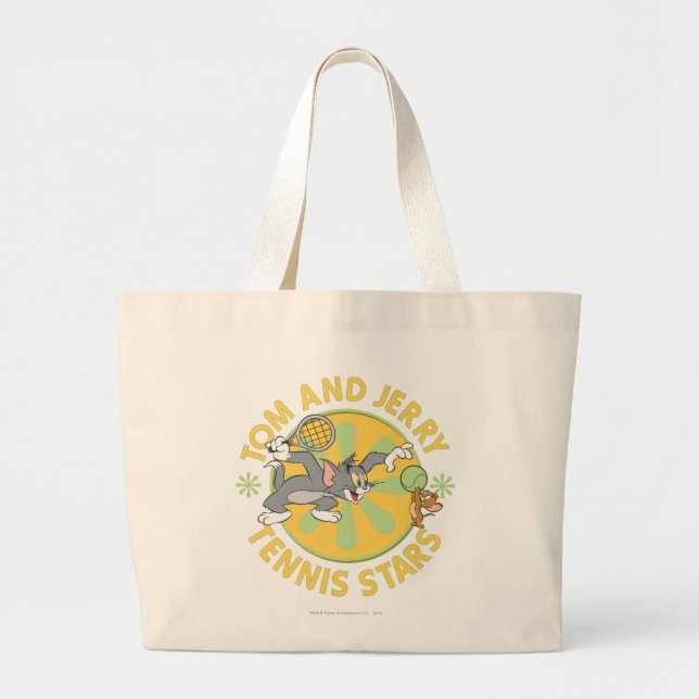 Bolsa Tote Grande Tom e Jerry Tênis Stars 5 (Frente)