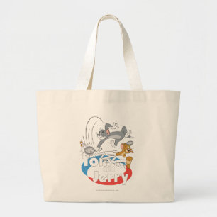 Bolsa Tote Grande Tom e Jerry Tênis Stars 7
