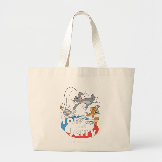 Bolsa Tote Grande Tom e Jerry Tênis Stars 7 (Frente)
