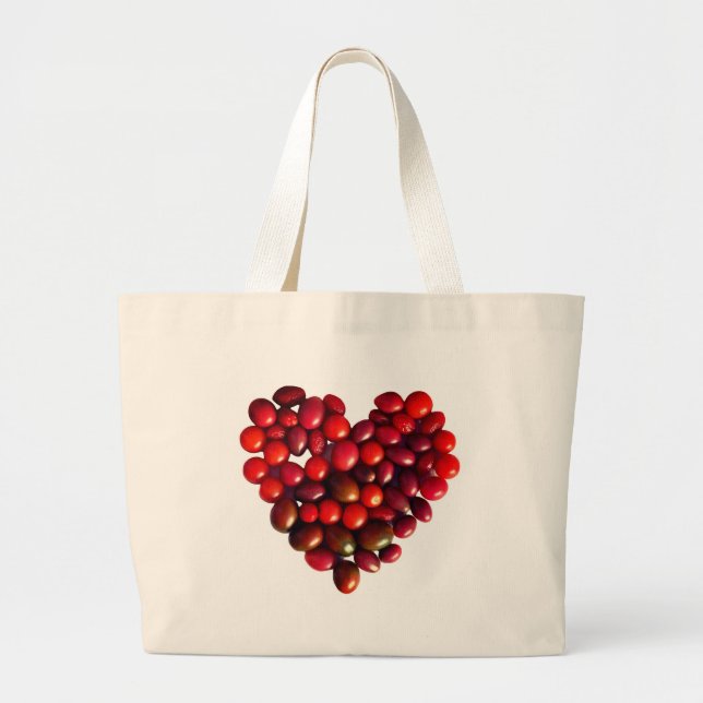 Bolsa Tote Grande Tomates Heart (Frente)