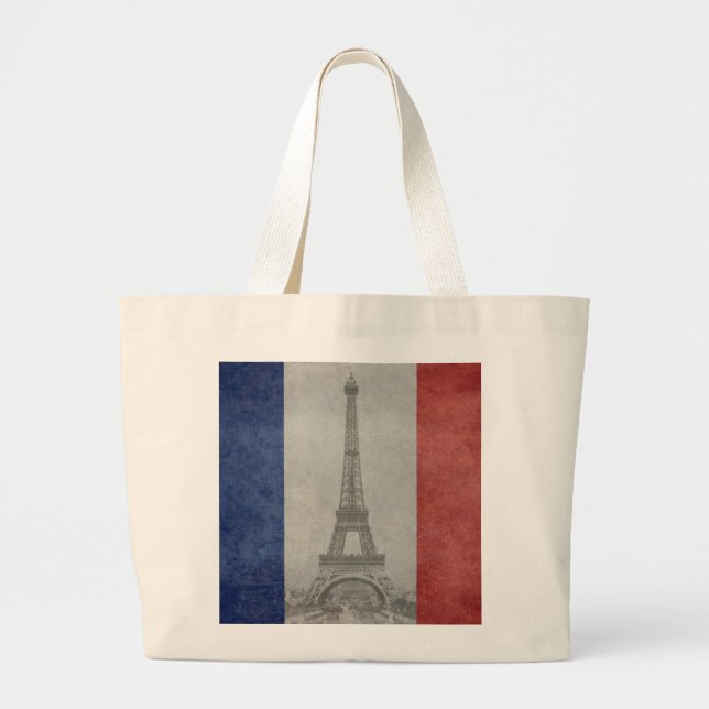 Bolsa Tote Grande Torre Eiffel, Paris France (Frente)