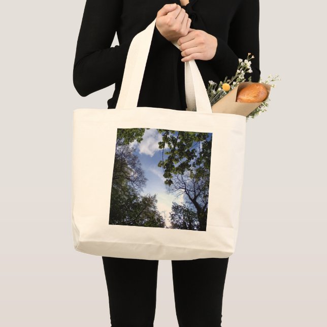 Bolsa Tote Grande Torres - parte da série de árvores (Frente (produto))
