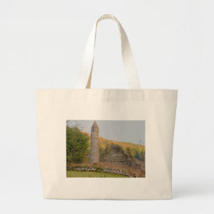 Bolsa Tote Grande Torres Redondas Irlandesas com mais de 1.000 anos