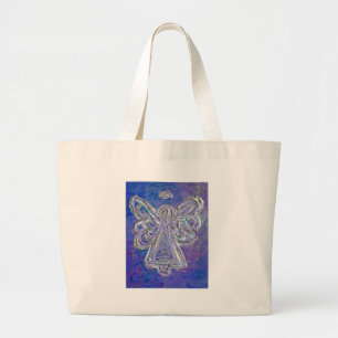 Bolsa Tote Grande Tote Anjo Roxo