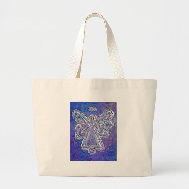 Bolsa Tote Grande Tote Anjo Roxo (Frente)
