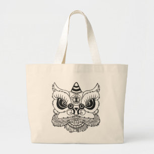 Bolsa Tote Grande Tote Bag   舞 de dança de leão 獅